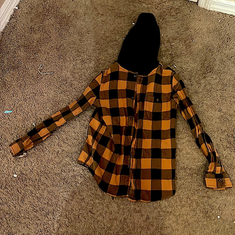 Orange jacket only worn once kids L